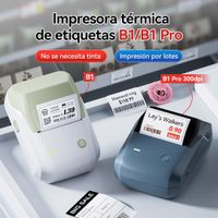 impresora de etiquetas termicas niimbot b1b1 pro impresora de etiquetas de bolsillo bluetooth maquina de etiquetas autoadhesivas con codigo qr y codigo de barras