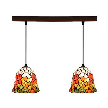 Colgante De Techo Tiffany Regleta Serie Bell D-20cm X2