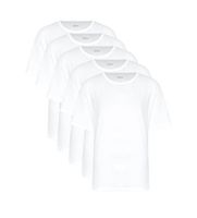 boss para hombre 50475392 pack 5 camisetas authentic blanco l homewear algodon manga corta