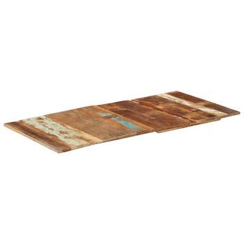 Tablero De Mesa Rectangular Madera Maciza 60x120 Cm 15-16 Mm Vidaxl