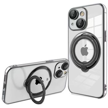 Funda Cool Ring Magnética Negro para iPhone 15 Plus