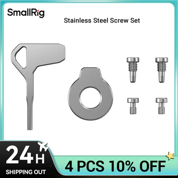 SmallRig-Juego de tornillos de acero inoxidable con 2 destornilladores, incluye 2 tornillos M3x5 y 2 tornillos M4 4385