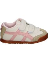 zapatillas respetuosas nakos 8014 blancas y rosas para nina 27