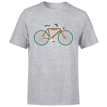 Rudolph Bike Men's Christmas T-Shirt - Grey - XXL - Grey