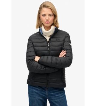Superdry para mujer. W5012067A Chaqueta Fuji Lite negro (XS), Casual, Nylon reciclado