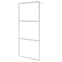mampara de ducha accesible vidrio esg medio esmerilado 90x195cm vidaxl