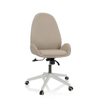 Silla De Oficina / Silla Giratoria Avea I Tejido Beige Hjh Office