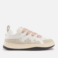 steve madden womens roaring cupsole faux suede and mesh trainers - uk 3