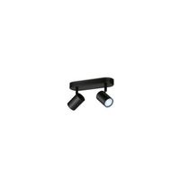 lampara de techo led regulable cct smart wifibluetooth 49w dos focos wiz imageo negro
