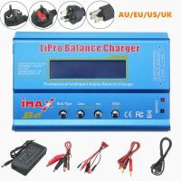 cargador de bateria lipo balanceado imax b6 80w 6a con adaptador de alimentacion tipo t