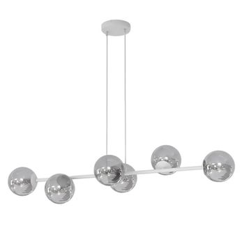 Lámpara colgante odra gris grafito (6 luces)