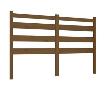 Vidaxl cabecero de cama madera maciza de pino marrón miel 141x4x100 cm