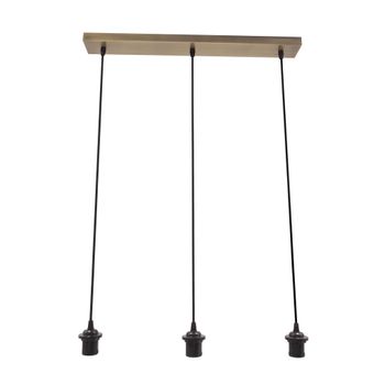 Armazon regleta nia 3xe27 cuero regx60x6cm