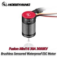 hobbywing-maquina 2 en 1 para coche teledirigido dispositivo con sensor sin escobillas resistente al agua esc fusion mini16 30a 3000kv 116 118