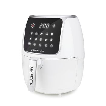 Orbegozo FDR 64 - Freidora de aire, 4 litros, termostato ajustable, temporizador, 10 programar preconfigurados, cubeta extraíble, libre de BPA y PFOA, 1500 W