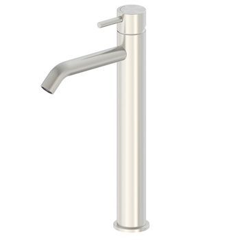 Grifo Mezclador Para Lavabo De Acero Inox 316l Alto Y Satinado