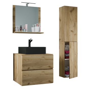 4 Piezas Lavabo Muebles De Baño Lendas 60 Cm L
