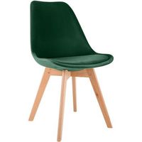 silla de comedor linares elegante y comoda para tu hogar terciopelo verde 50x49x83 cm clp