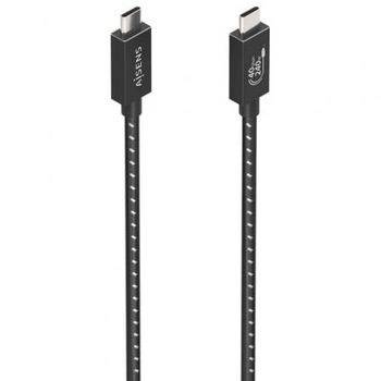 Cable USB AISENS A156-0868 USB4 40Gbps Tipo-C 240W 1.5m Negro E-marker