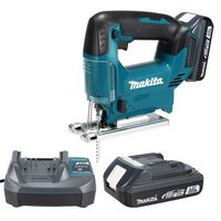makita djv186wve  - sierra de calar 18v lxt 0  2900 min incluye dos baterias 2ah y cargador