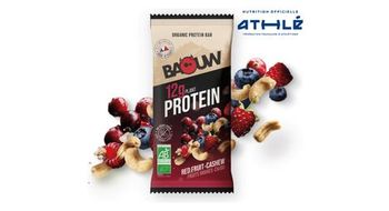 Baouw barre proteinee bio fruits rouges cajou 50g