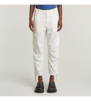 g-star para mujer d26144-d454-g377 pantalon cargo cropped blanco 24 casual algodon organico sostenible