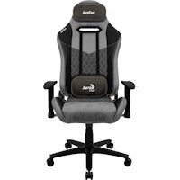 aerocool duke aerosuede silla para videojuegos universal negro gris