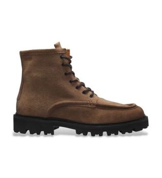 BOSS para hombre. 50573413 Botas de piel Julio Halb beige (43), Marrón, Plano, Cremallera, Casual