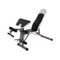 ozio fitness banco de pesas multifuncional con curl predicador y de alta carga musculacion