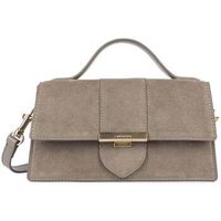 lancaster bolso de mano bolso de mano con solapa suede ily galet para mujer