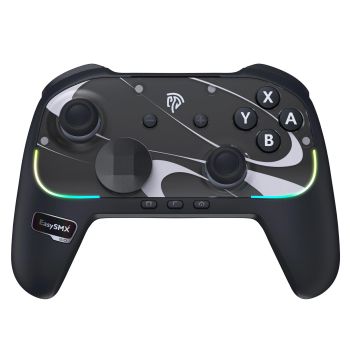 Controlador EasySMX S10 con cable y bluetooth, joystick TMR, controlador RGB compatible con Switch 2/PC/teléfono/TV/Stea