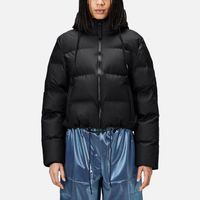 rains alta coated-shell puffer jacket - xl