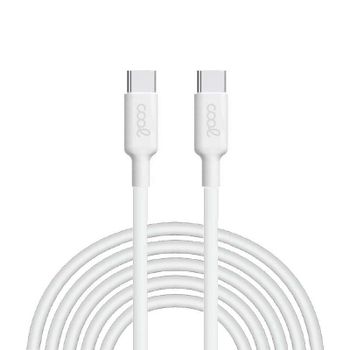 Cool Cable Compatible Universal UBS Tipo-C a Tipo-C Blanco 3m