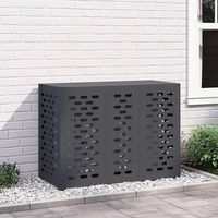 vidaxl funda para aire acondicionado gris antracita 110 x 50 x 80 cm