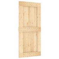 puerta corredera narvik natural y negro 95 x 210 cm 2135 cm vidaxl