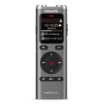 Grabadora digital Philips DVT2075 8 GB micrófono estéreo y ranura MicroSD