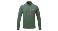 mountain equipment forro polar lumiko zip t verde hombre