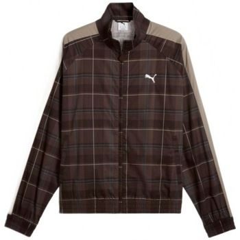 Puma Yellow Chaquetas T7 Relaxed Tartan Woven Track Jacket para hombre
