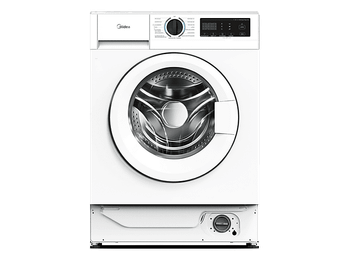 Lavadora secadora integrable - Midea MFA06W90BA/W-ES, 9 kg de lavado, 6 secado, Sin panelar