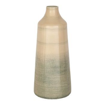 Florero Vidrio Beige Gris