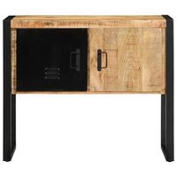 mueble consola madera maciza de mango 90x35x75 cm