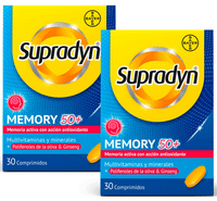 supradyn memory 50 vitaminas y minerales energia con ginseng 2x30 comprimidos formato ahorro