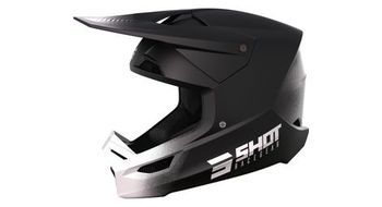 Casco integral shot race raw   negro mate