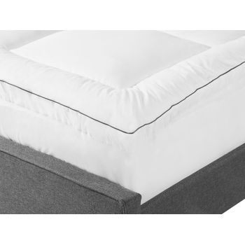Colchón Topper Blanco Algodón Japara Doble 140 X 200 Cm Mulhacen