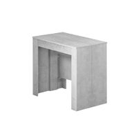 mesa consola extensible melamina cemento