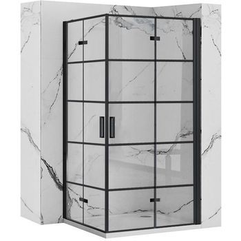 Cabina De Ducha Rea Molier Black Double 80x80