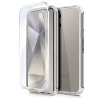 cool funda de silicona 3d frontal  trasera transparente para samsung galaxy s24 ultra