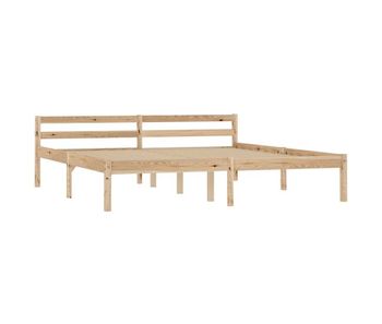 Estructura de cama de madera maciza de pino 160x200 cm