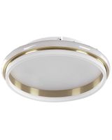 lampara led de techo  metal dorado