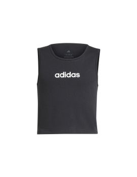 Camiseta adidas Jg Linear Tank Niña Negro/Blanco